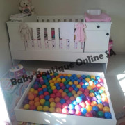 5-in-1 Cot - White Melamine B0071